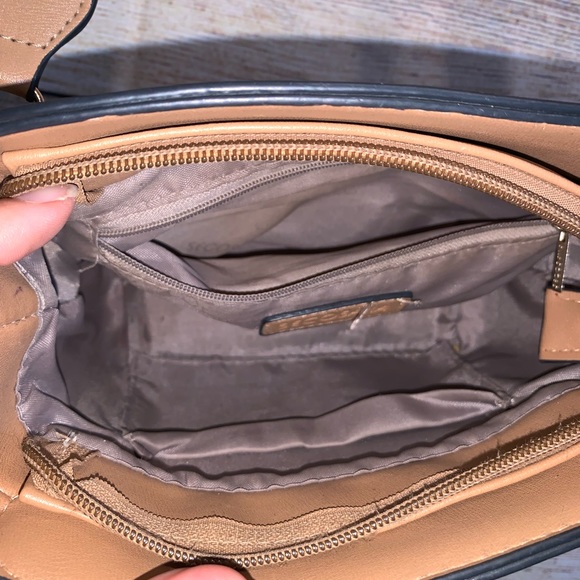 Secosana Tan Crossbody Bag with Blue Strap - Picture 6 of 6